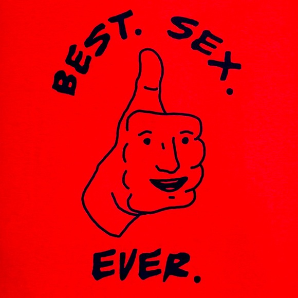 Thumbs Up "Best Sex Ever" Graphic T-Shirt - Size Extra Large XL - NWT - Picture 2 of 3